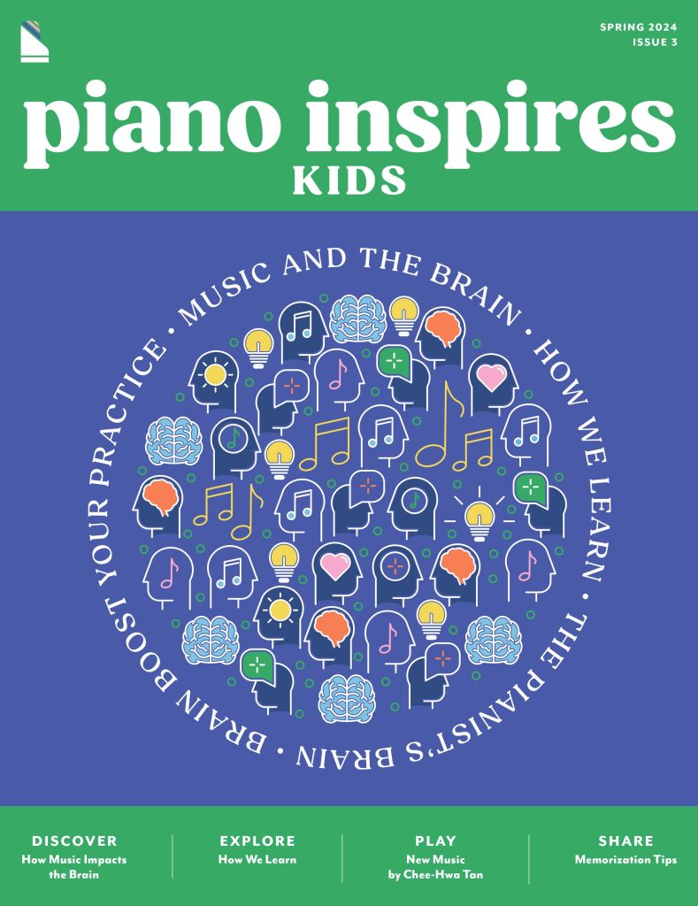 The cover of the Spring 2024 issue of Piano Inspires Kids